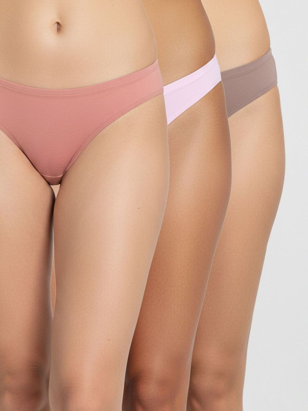 Zivame Women Pack of 3 Assorted Cotton Blend Basic Briefs-picture-17