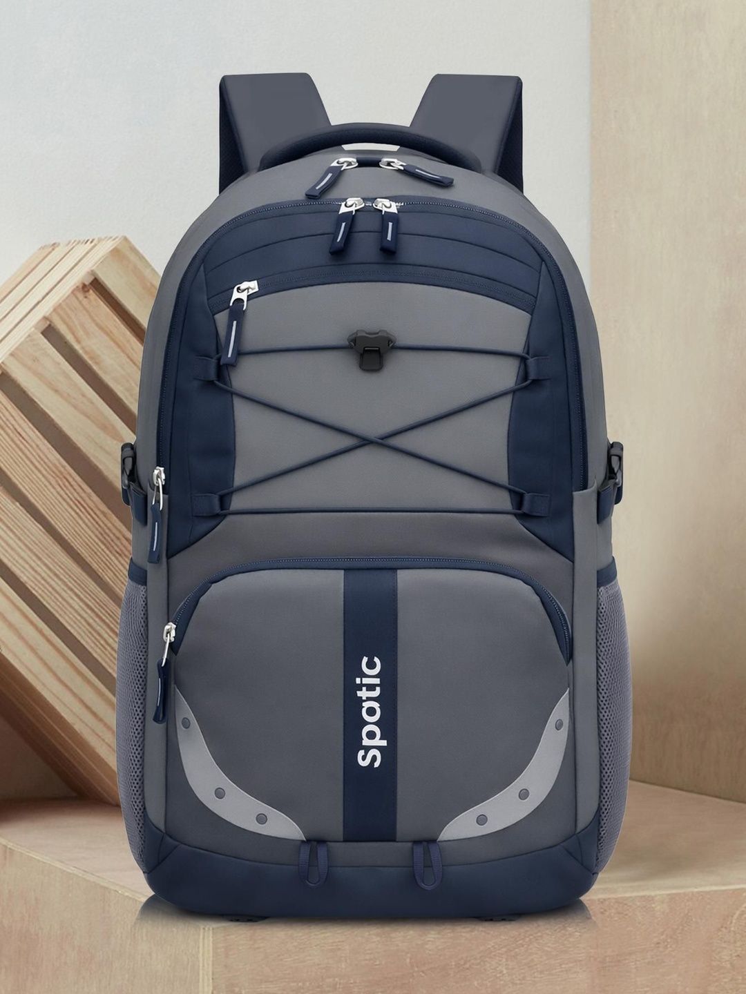 SPOTIC Unisex Colourblocked Water Resistant Backpack-picture-54