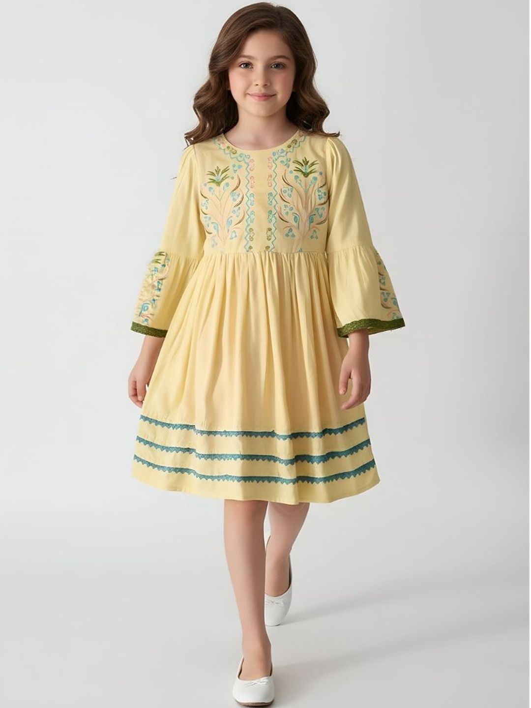 Sangria Girls Cotton Dresses-picture-39