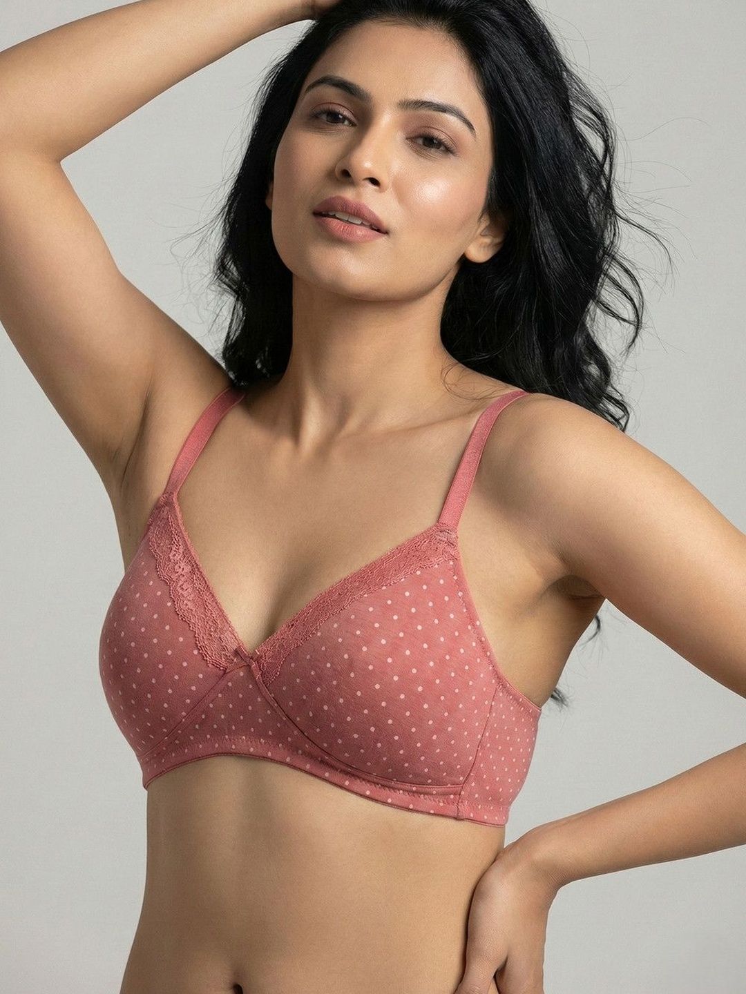 Zivame Polka Dot Bra Medium Coverage Lightly Padded-picture-23