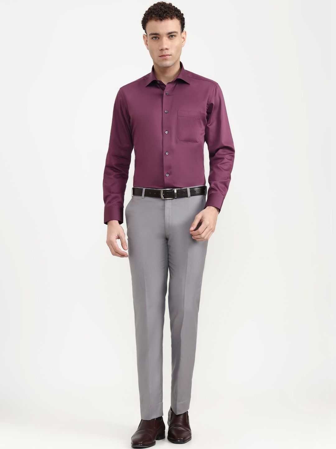 JADE BLUE Men Slim Fit Trousers-picture-18
