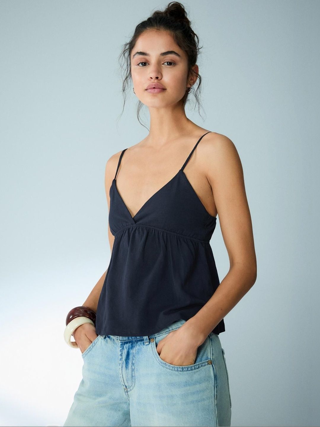 Bershka Ruffle strap top-picture-17