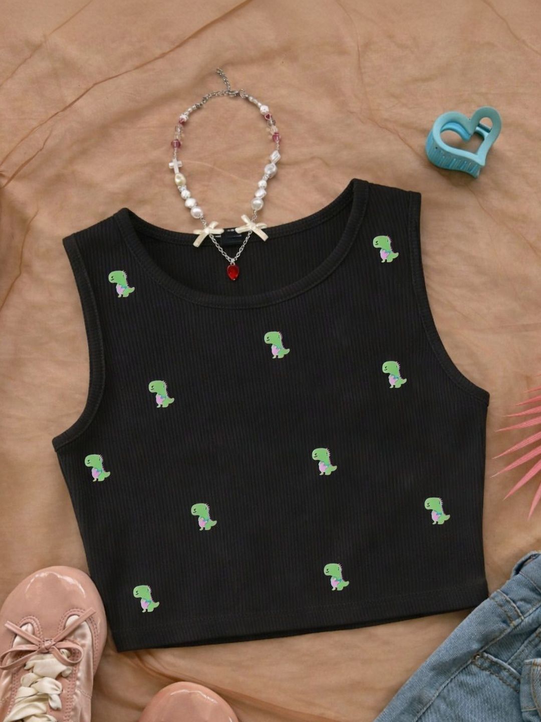 KIK33 Embellished Crop Top-picture-15