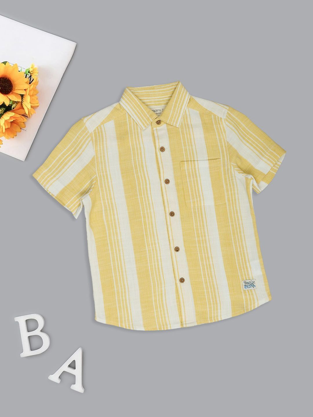 Pantaloons Junior Boys Striped Casual Shirt-picture-17