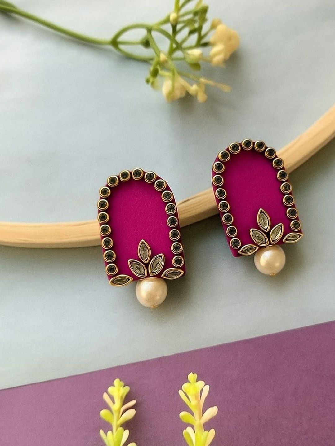 HANDMADE FOR HER Geometric Drop Earrings-picture-53