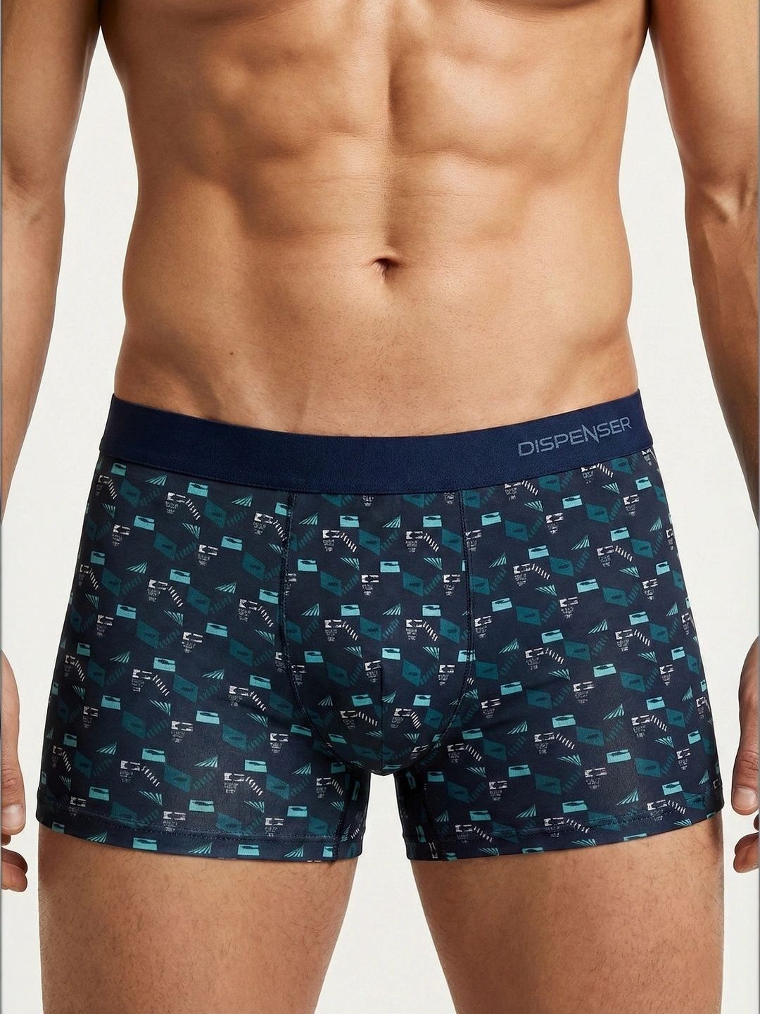 DISPENSER Pack of 3 Cotton Blend Assorted Printed Trunks-picture-32