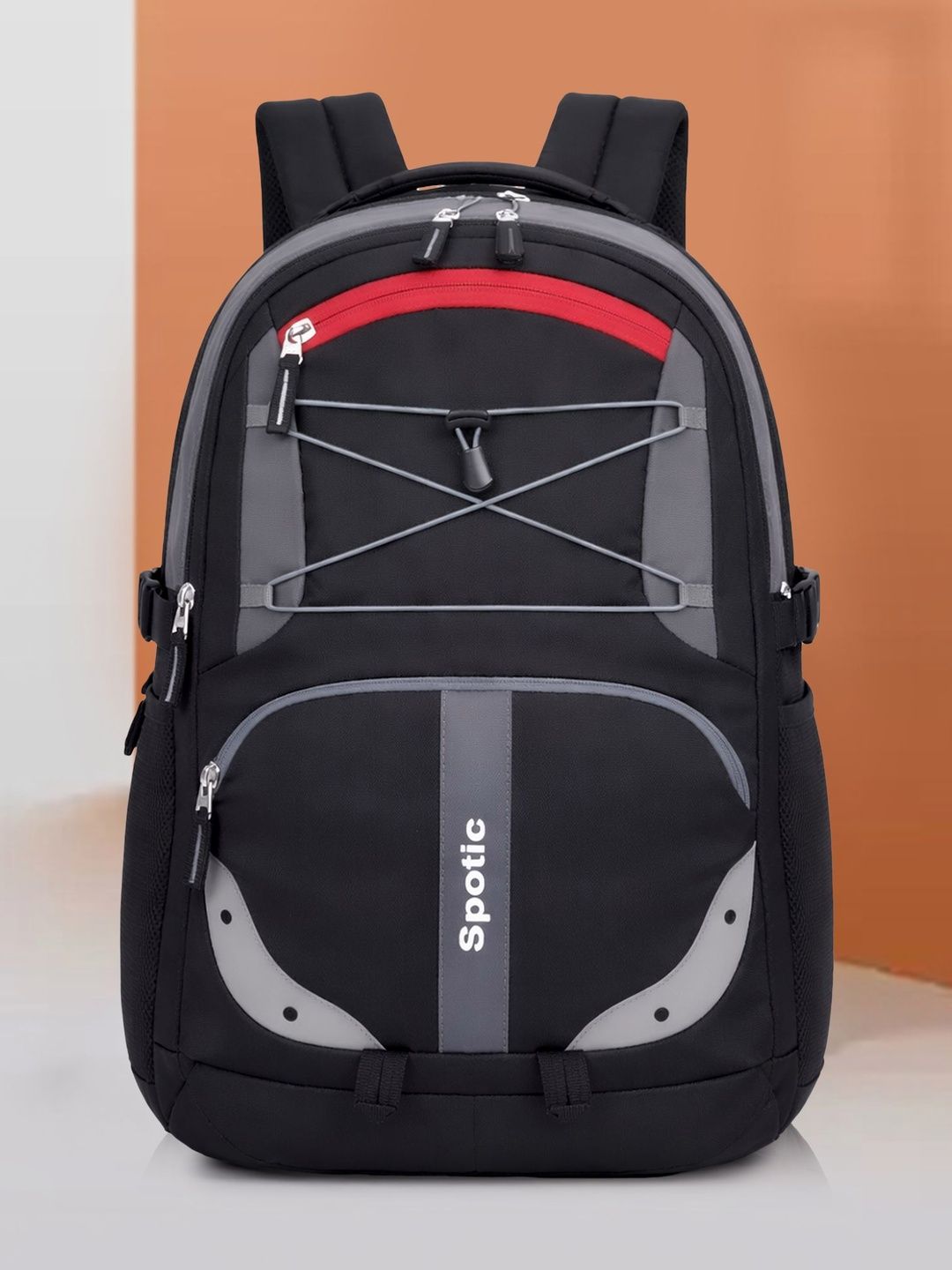 SPOTIC Unisex Brand Logo Printed Water Resistant Backpack-picture-53