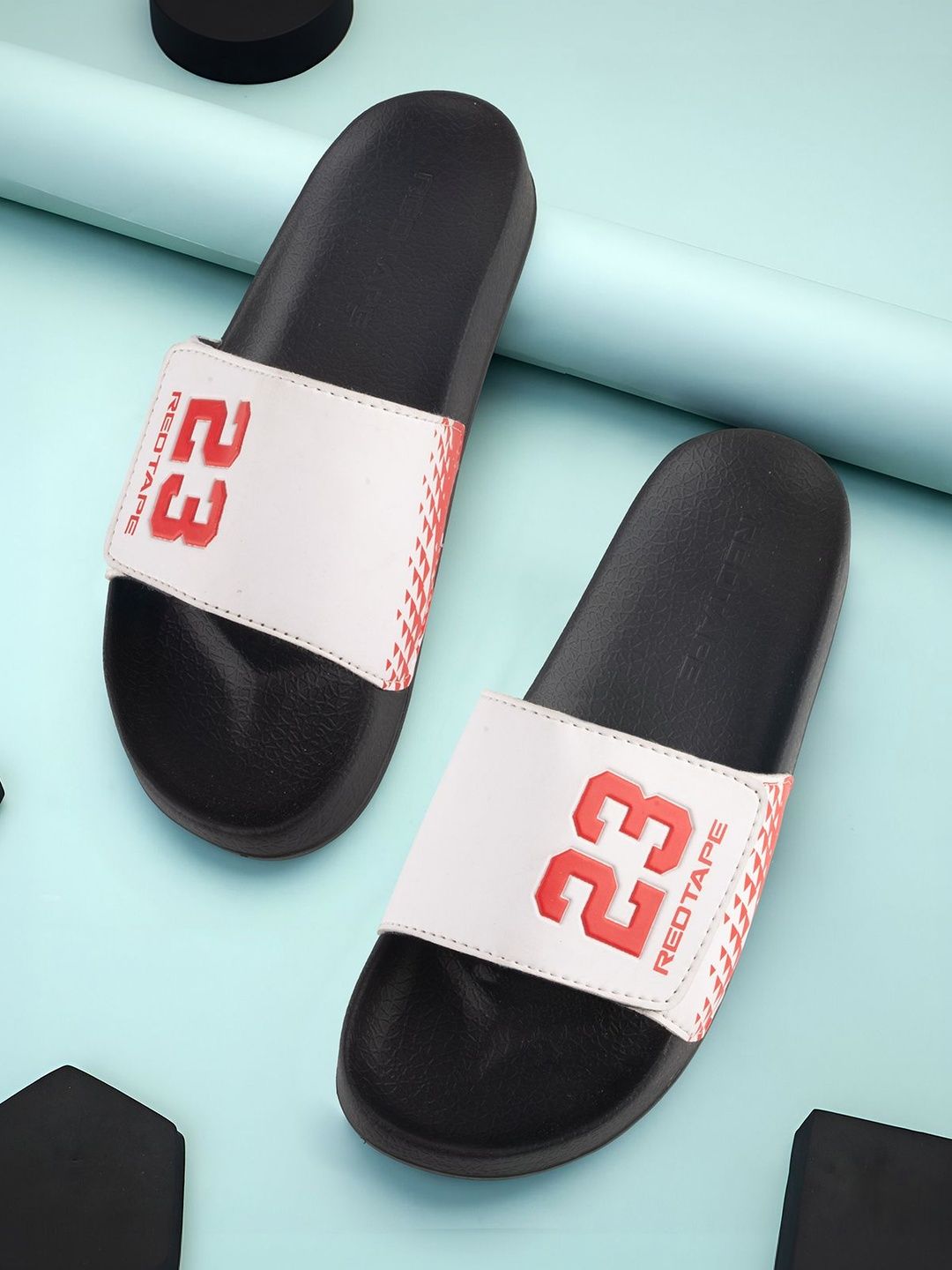 Red Tape Men Printed Sliders-picture-29