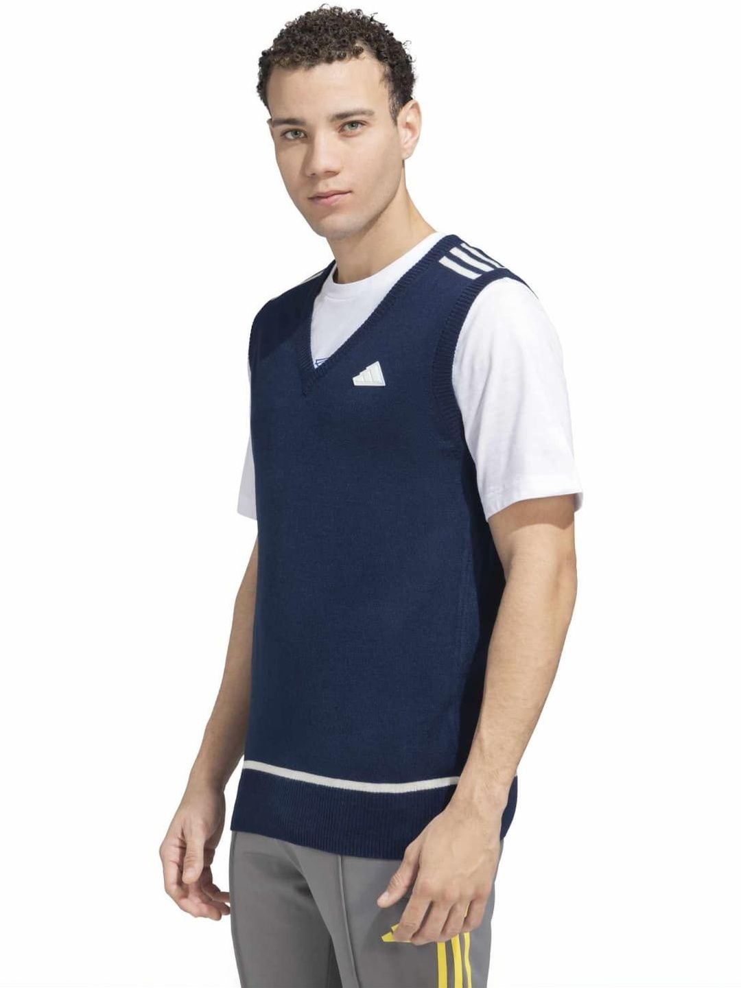 ADIDAS ADI 3T SWEA VEST V-Neck Sweater-image-28
