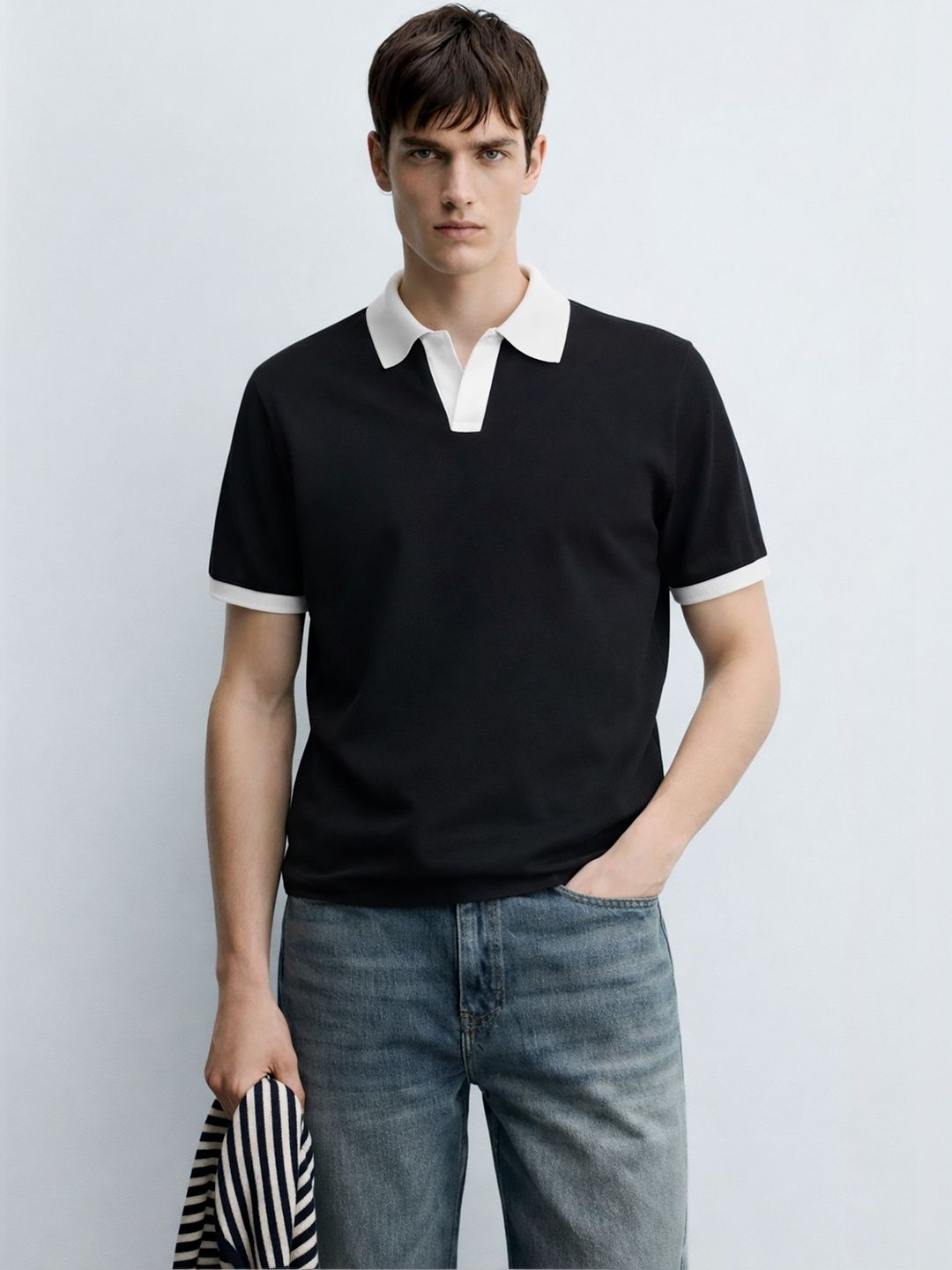 MISCHIEF MONKEY Men Polo Collar T-shirt-image-33