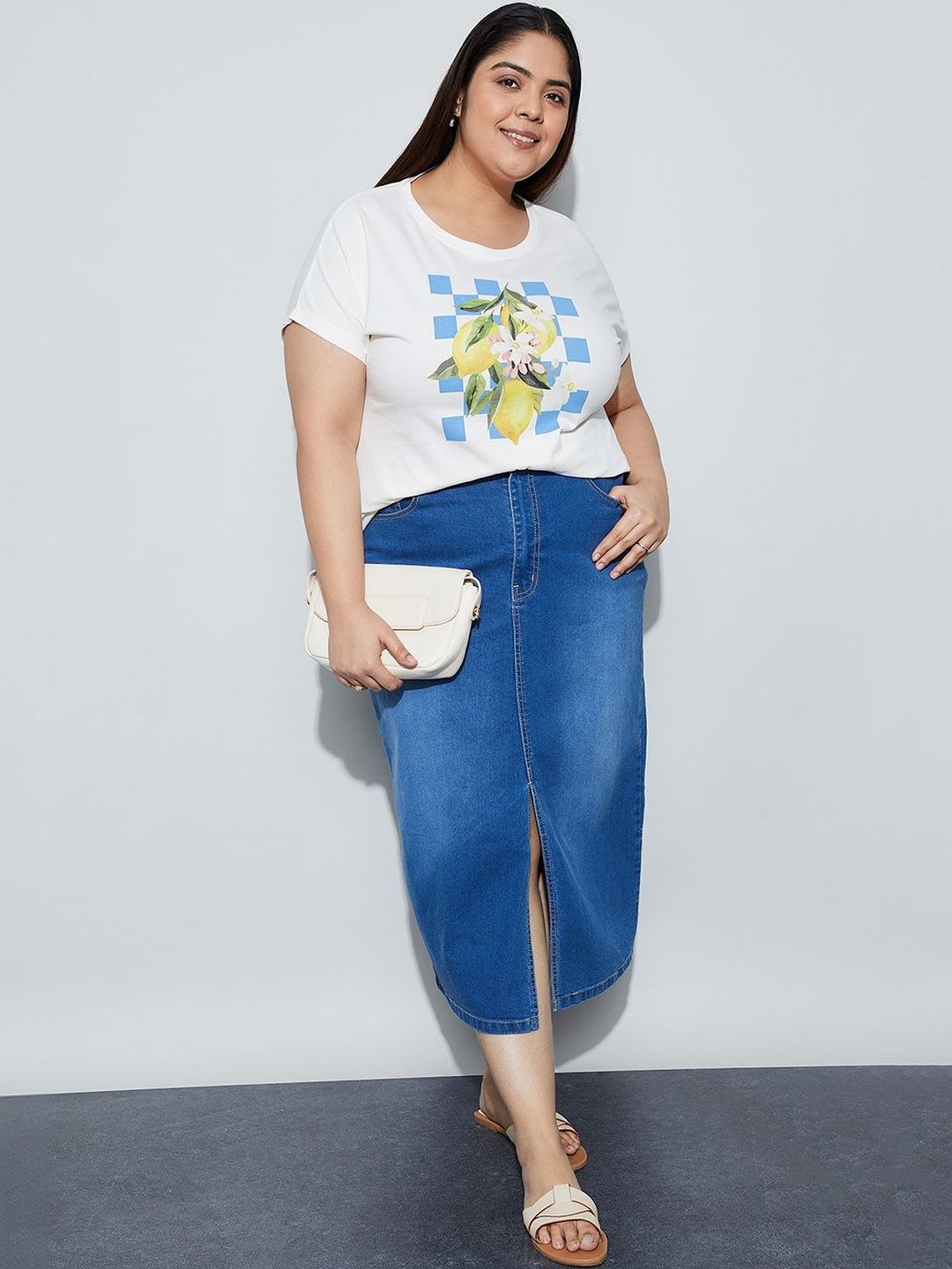 Nexus by Lifestyle Plus Size Floral Print Cotton Blend Top-picture-34