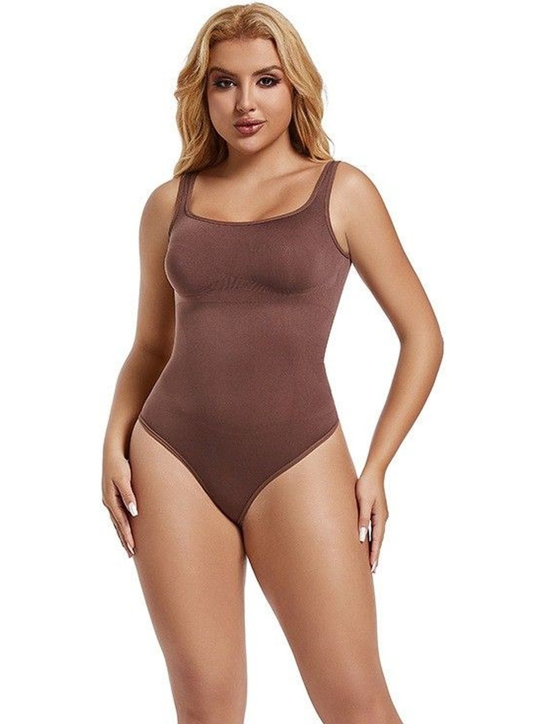 Suo Square Neck Sleeveless Bodysuit-picture-55