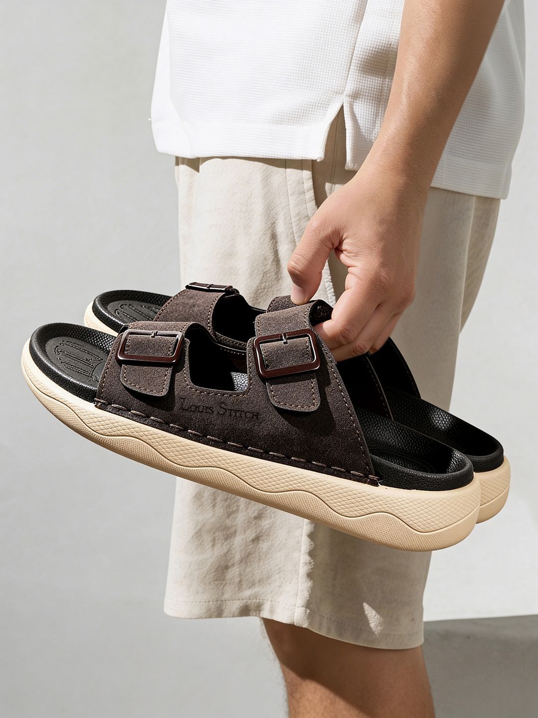 LOUIS STITCH Men PU Comfort Sandals-image-41