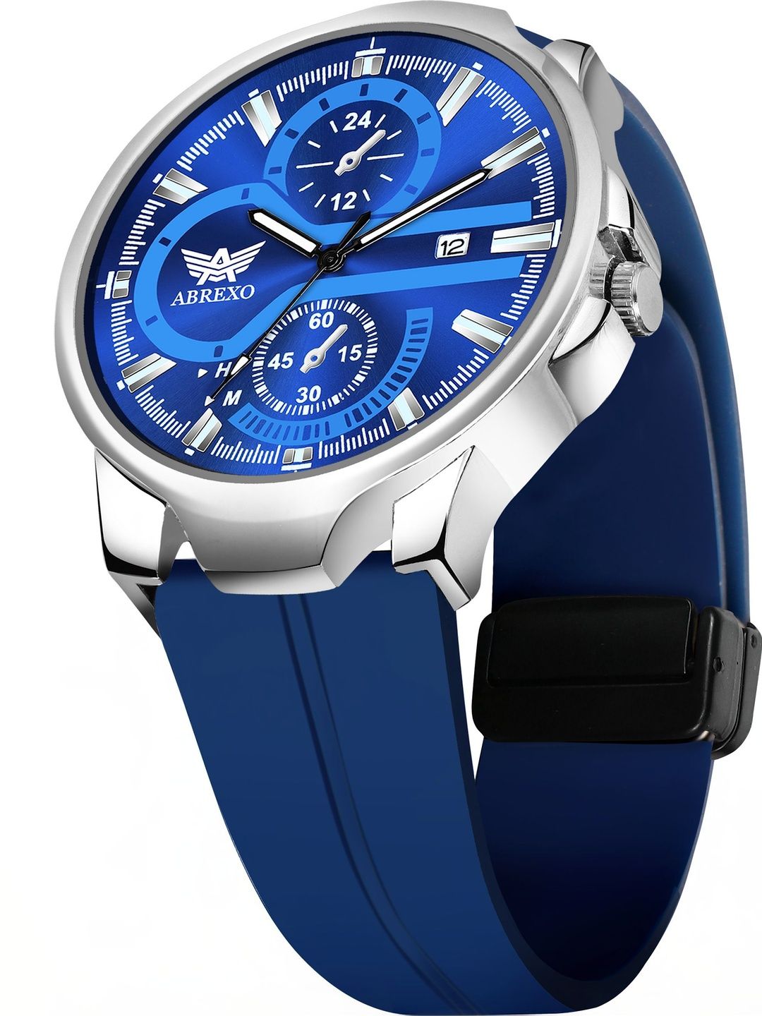 Abrexo Men Dial & Straps Analogue Date Aperture Watch Abx8966-picture-21