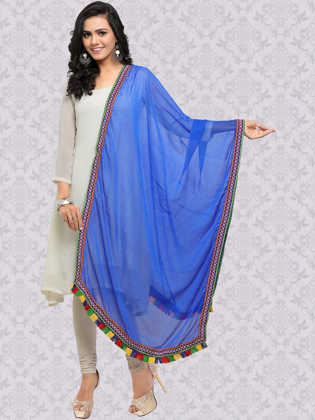BANJARA INDIA Dupatta with Thread Work-picture-17