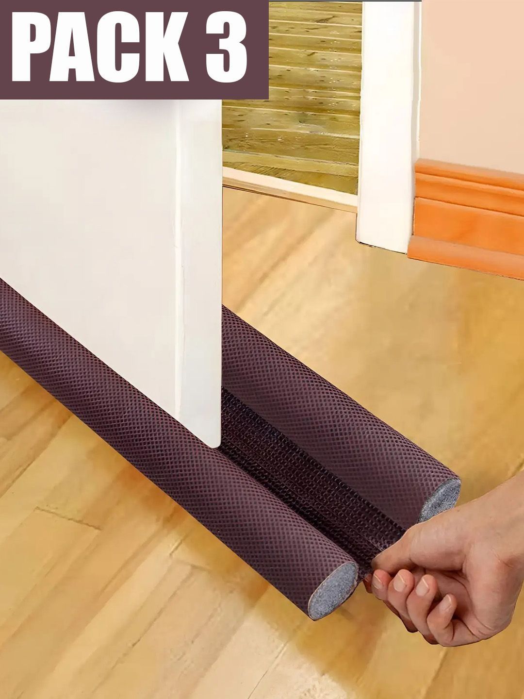 DeoDap Brown 3-Pcs Stopper Doormat-image-13