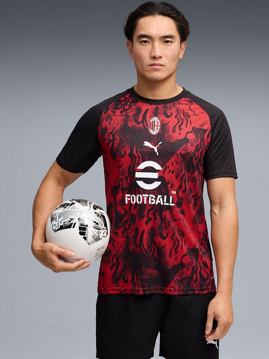 Puma AC Milan Men's Slim Fit Warm Up Jersey-picture-22