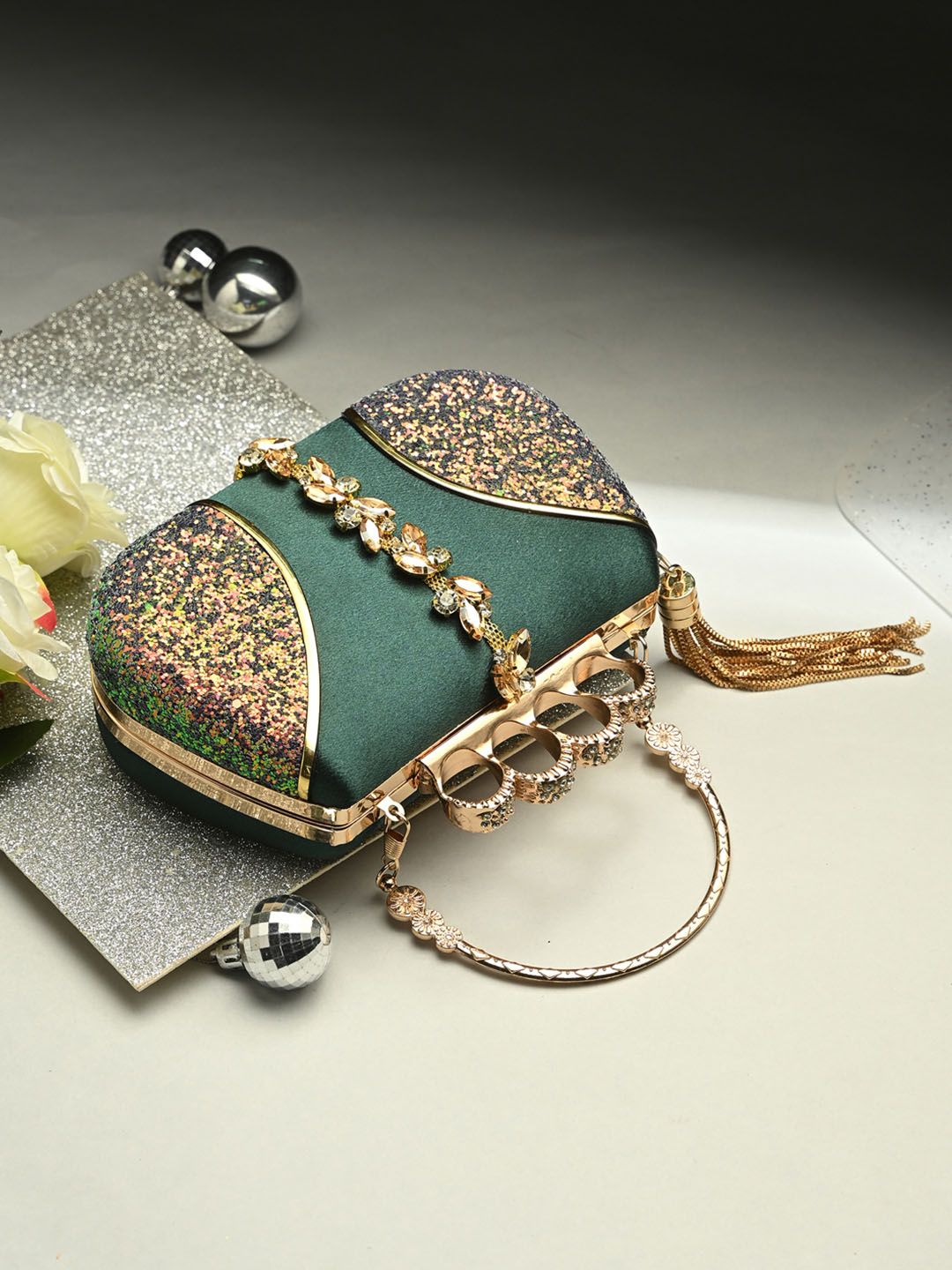 DressBerry Embroidered Embellished Box Clutch-picture-44