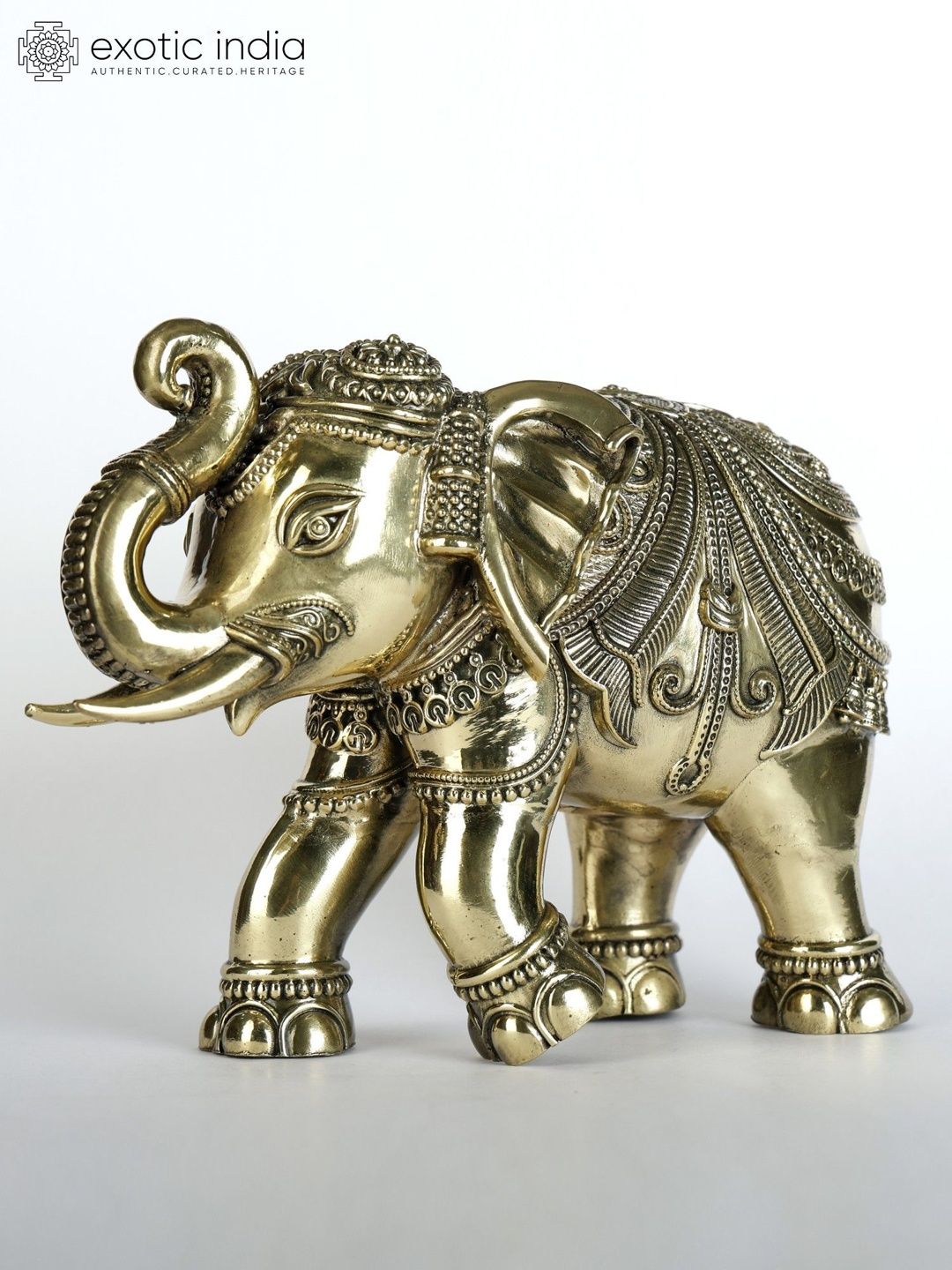 Exotic India Gold-Toned Figurine Showpiece-picture-41