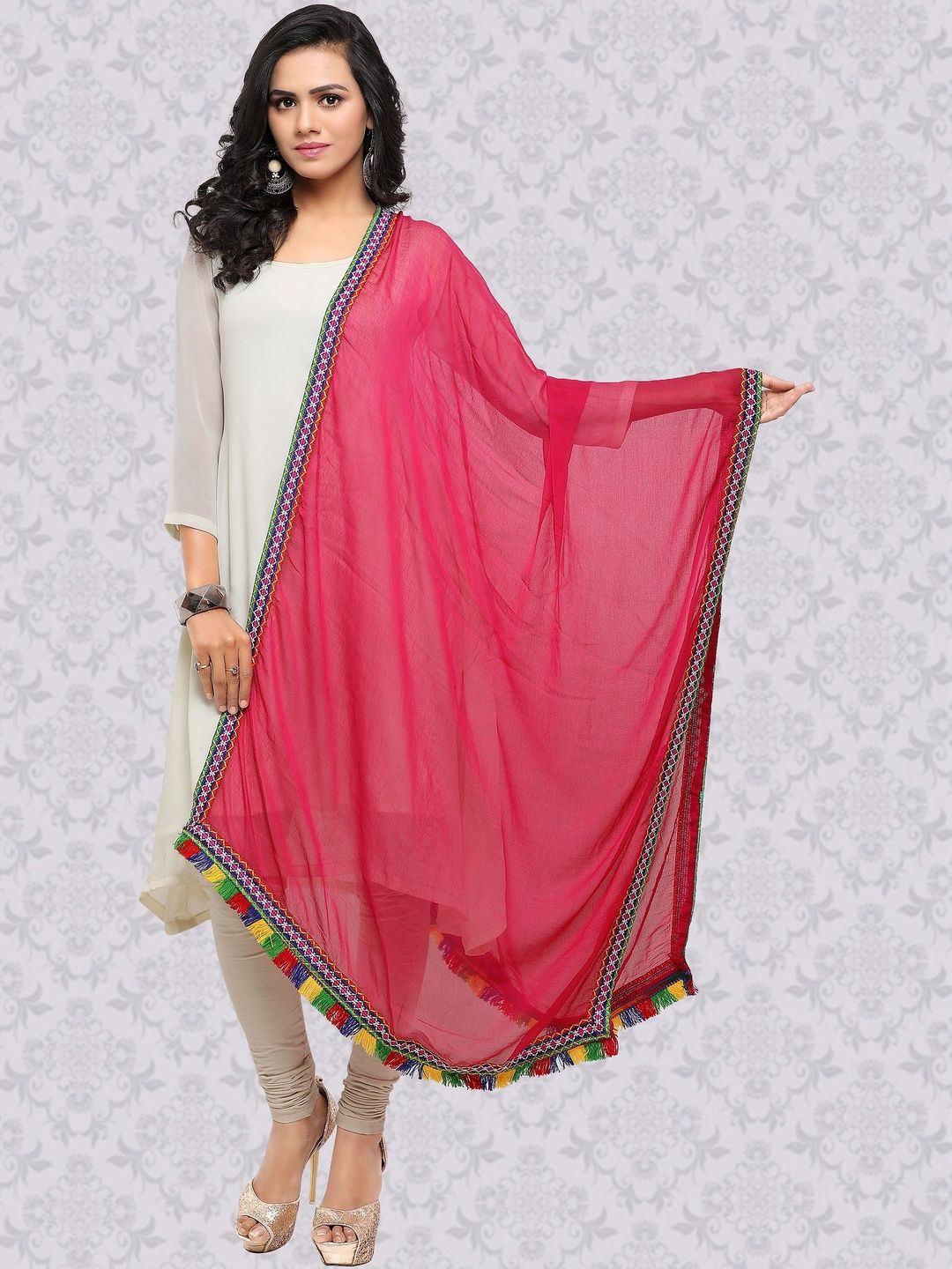 BANJARA INDIA Dupatta with Thread Work-picture-10