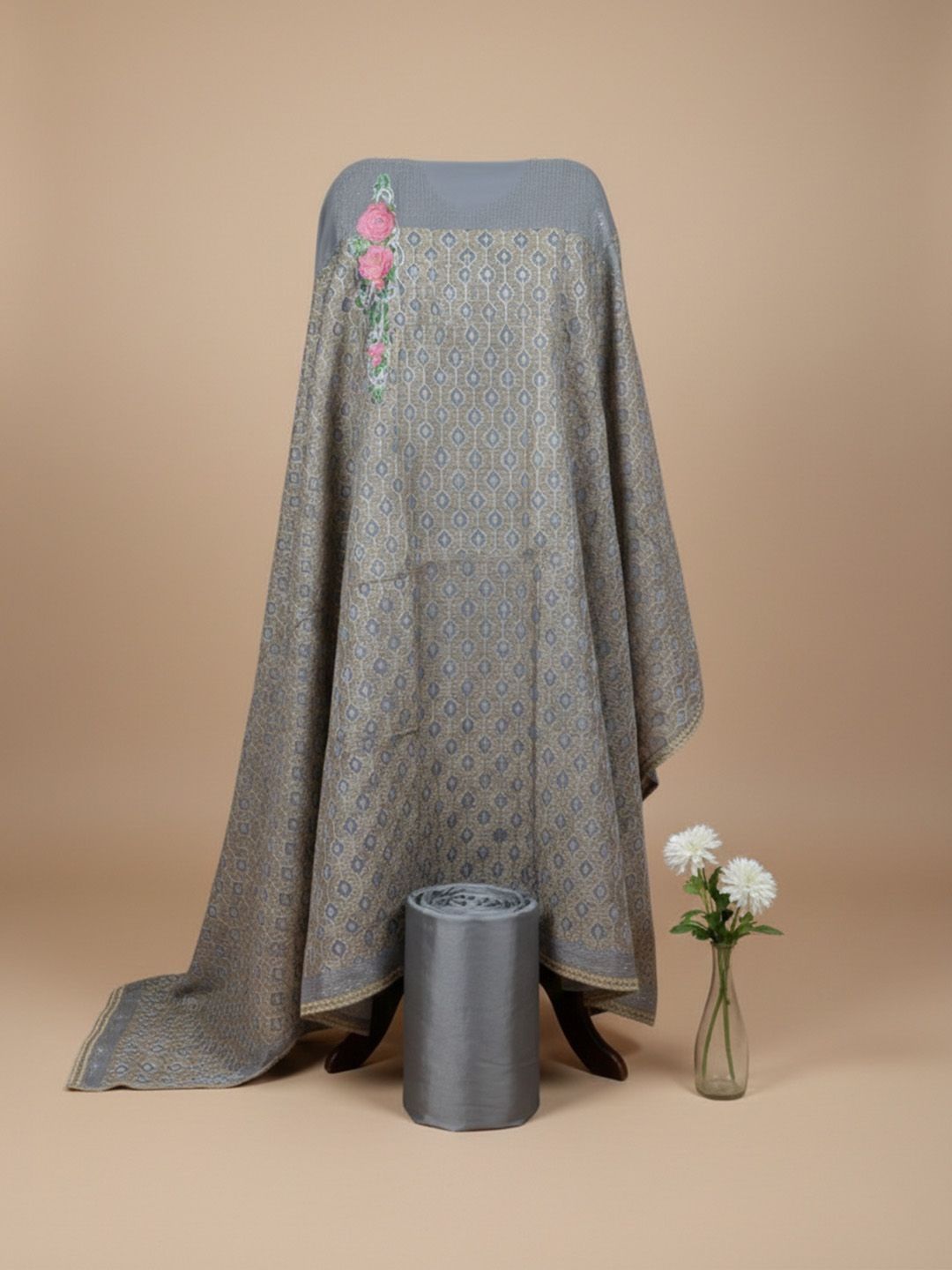 Varanga Embroidered Unstitched Dress Material-picture-30