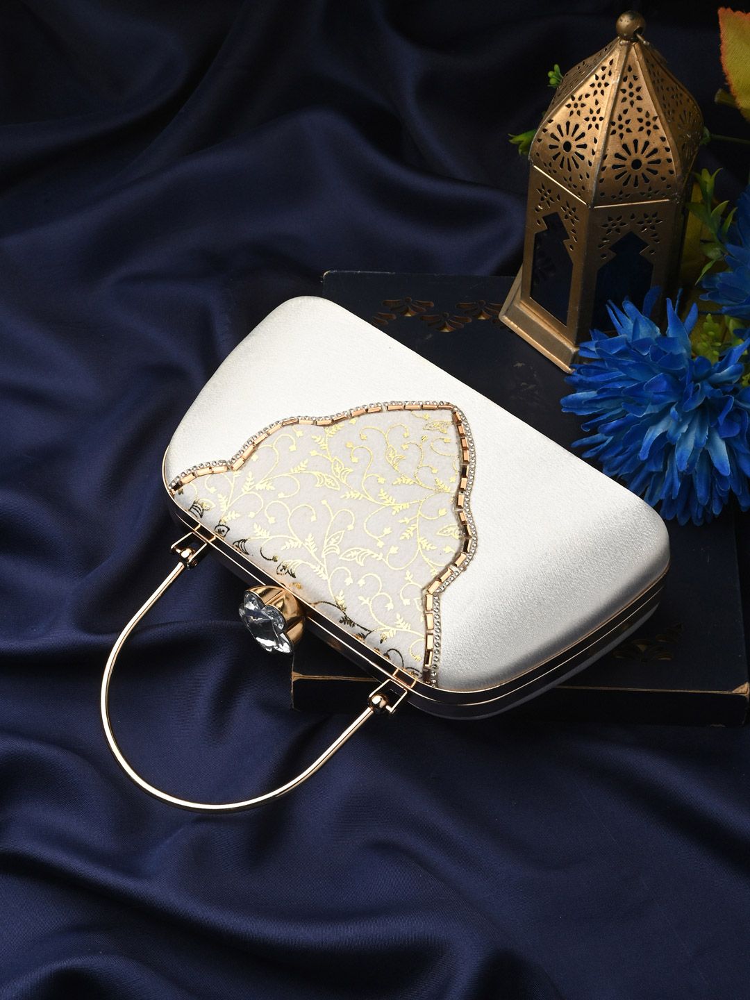 DressBerry Embroidered Embellished Box Clutch-picture-41