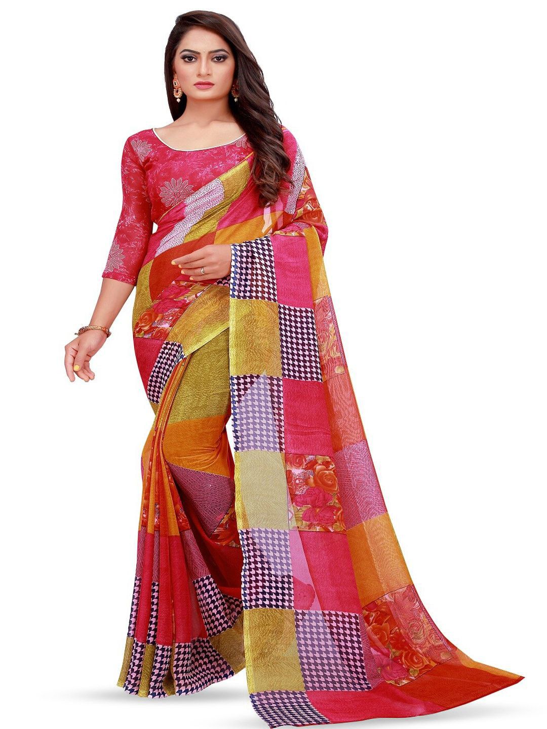 Moda Rapido Poly Georgette Saree-picture-20
