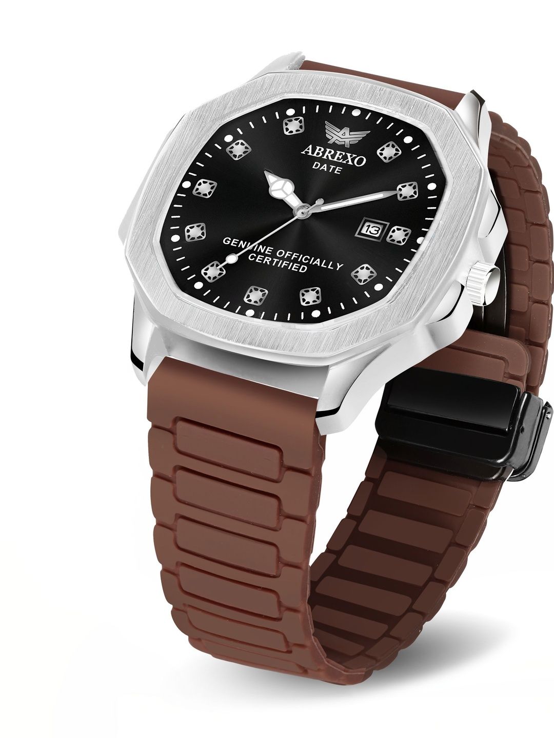 Abrexo Men Dial & Straps Analogue Date Aperture Watch Abx2426-picture-20