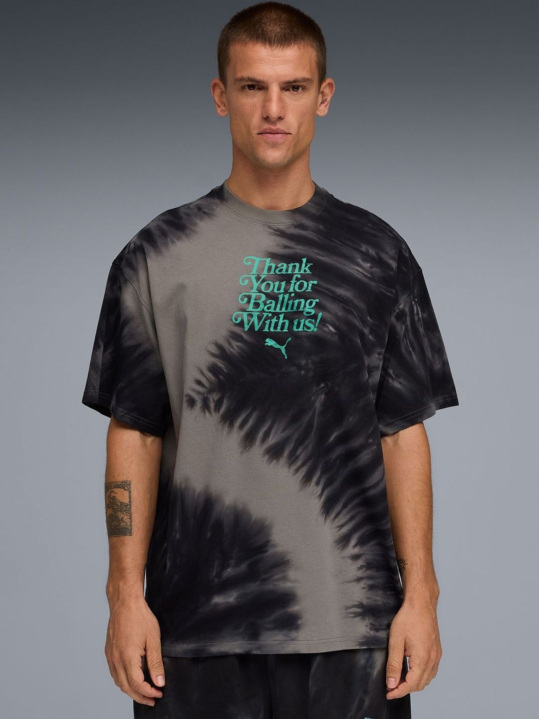 Puma What The Fun Tee Men's Oversized Basketball Cotton Tee III-picture-36