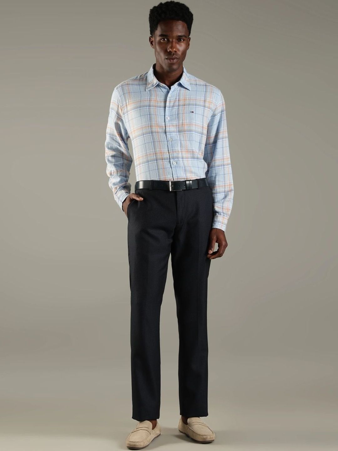 Tommy Hilfiger Men Textured Trousers-picture-39