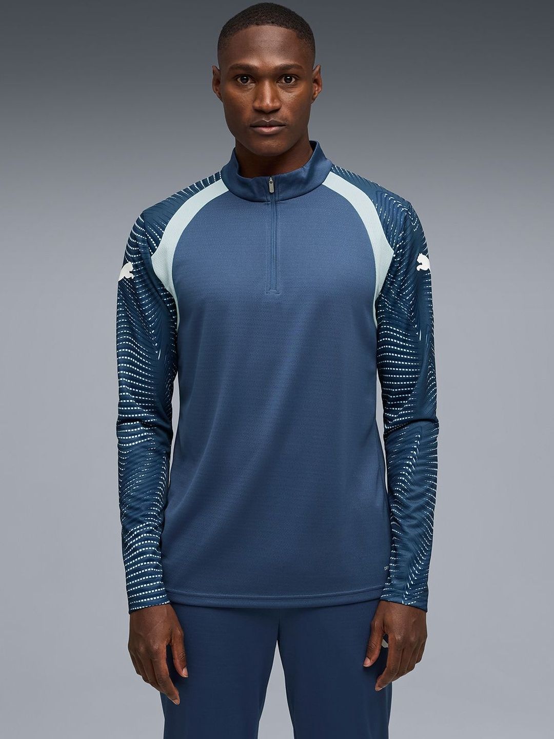 Puma individualFINAL Men's Quarter-Zip Football Tee-picture-16
