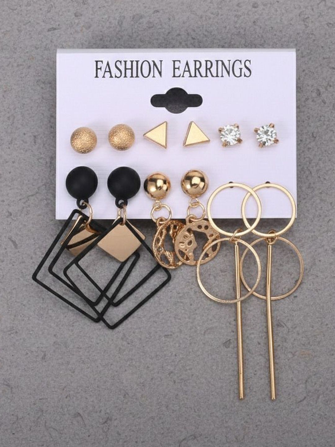 TheVineGirl Geometric Studs Earrings-picture-34