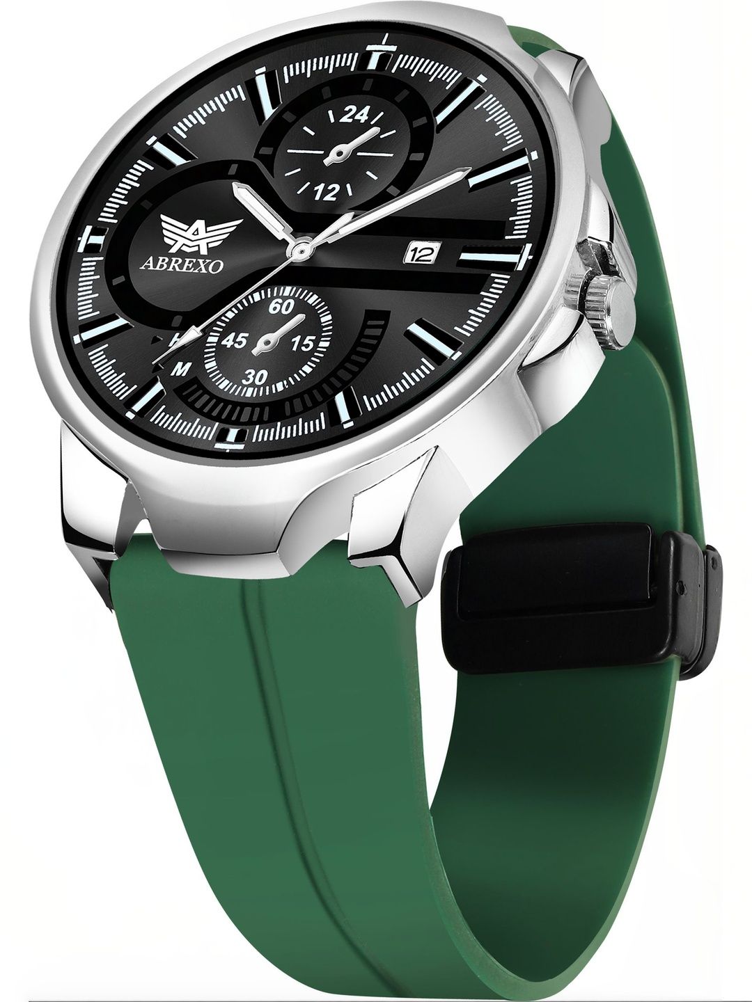 Abrexo Men Dial & Straps Analogue Date Aperture Watch Abx8967-image-45