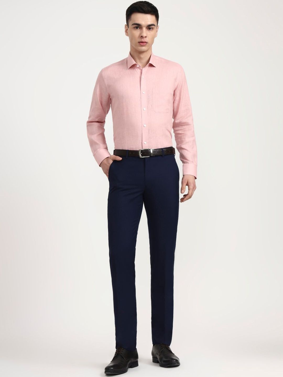 JADE BLUE Men Slim Fit Trousers-picture-45