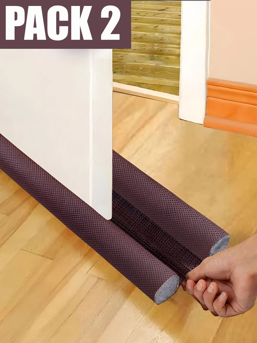 DeoDap Brown 2-Pcs Stopper Doormat-picture-33