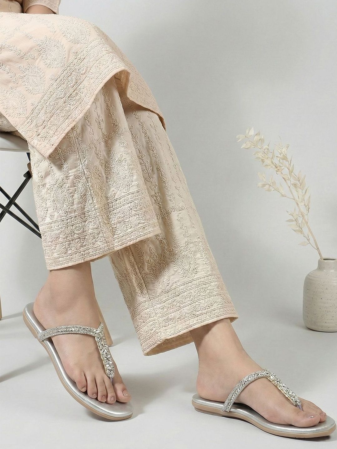 TRIKSY Women T-Strap Flats-image-33