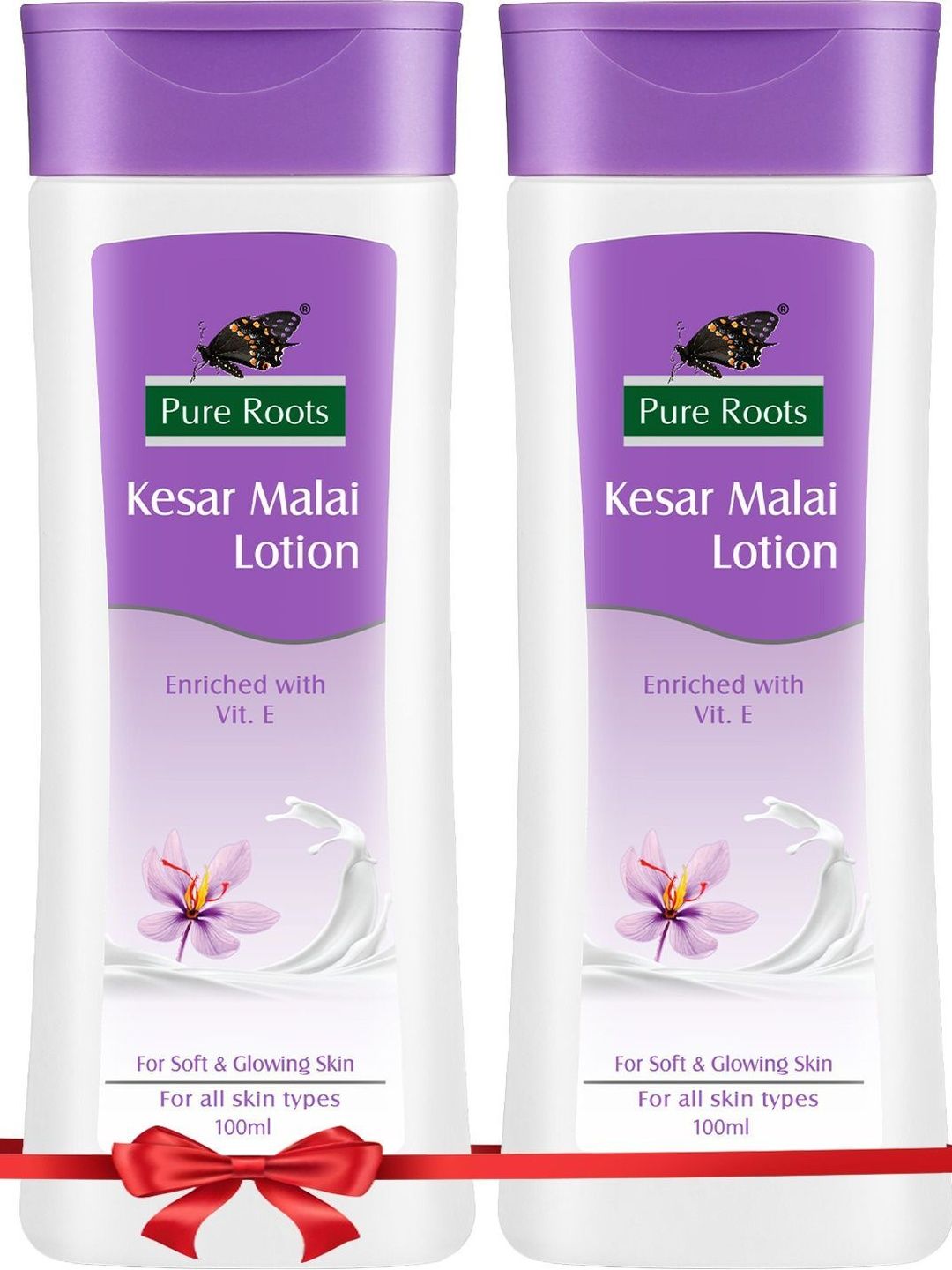 pure roots Set Of 3 Kesar Malai Lotions - 100 ml Each-picture-7