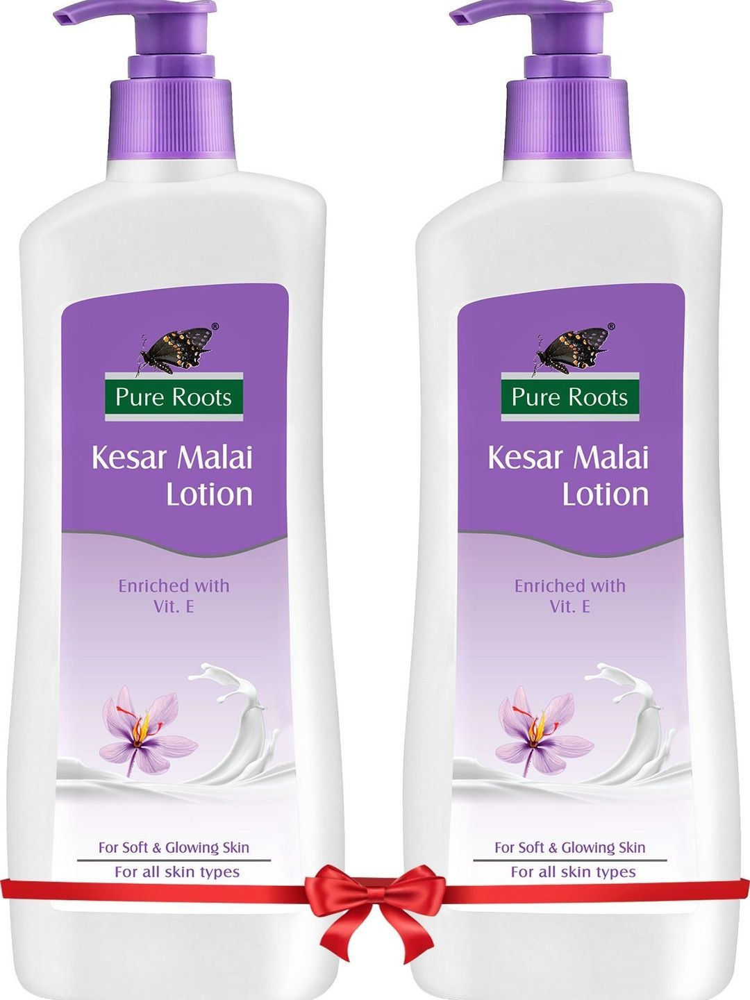 pure roots Set Of 2 Kesar Malai Lotion - 400 ml Each-picture-9