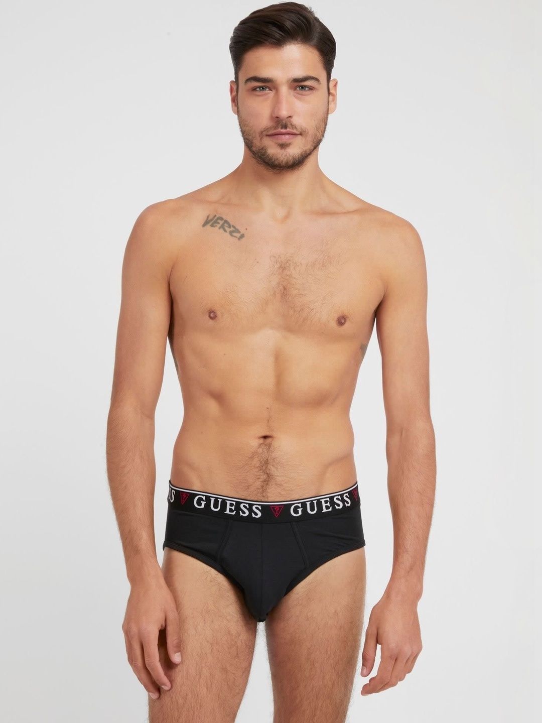 GUESS Pack of 3 Cotton Solid Trunks-picture-35