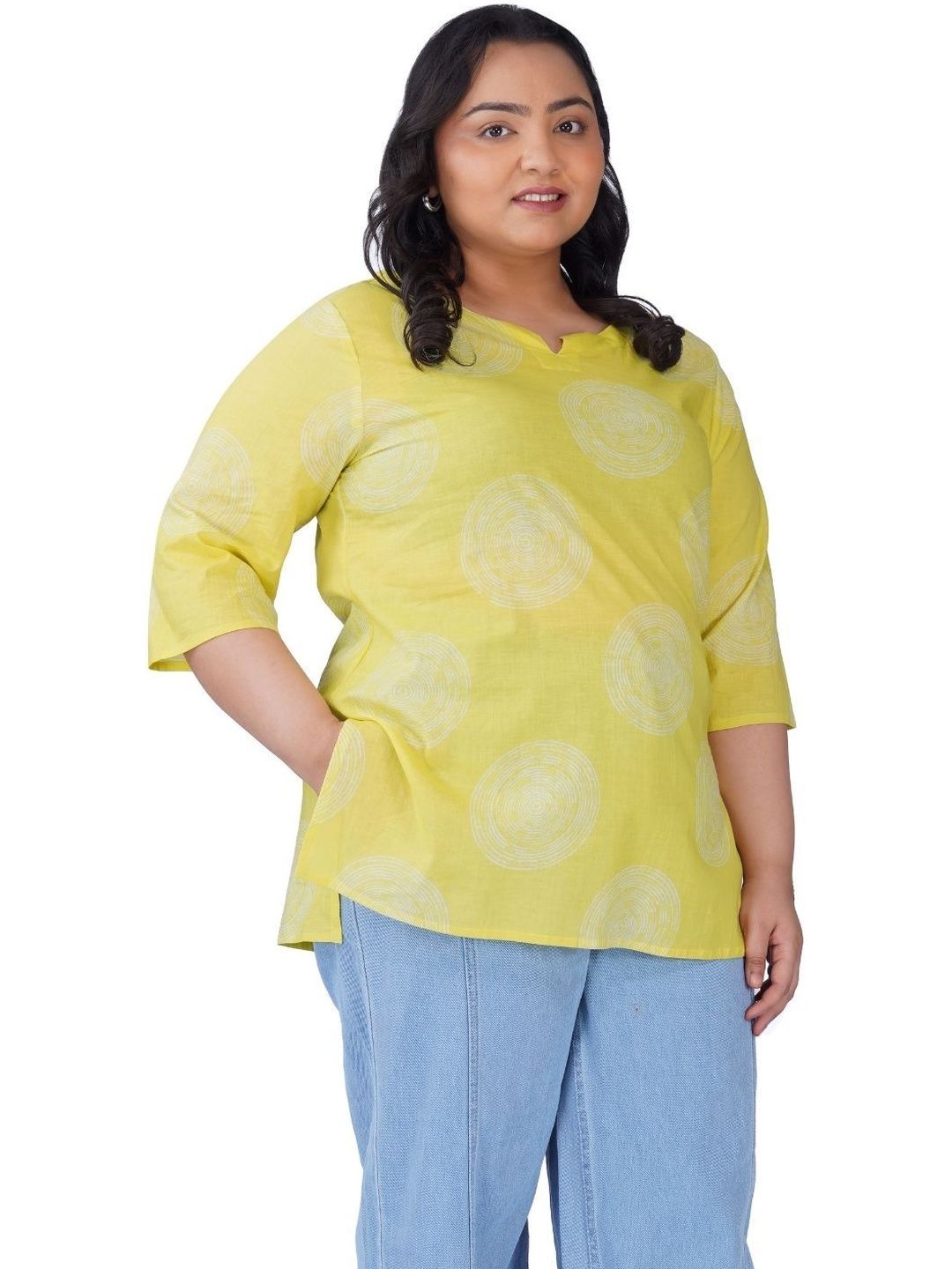 30 Looks Printed V-Neck Pure Cotton Kurti-picture-25