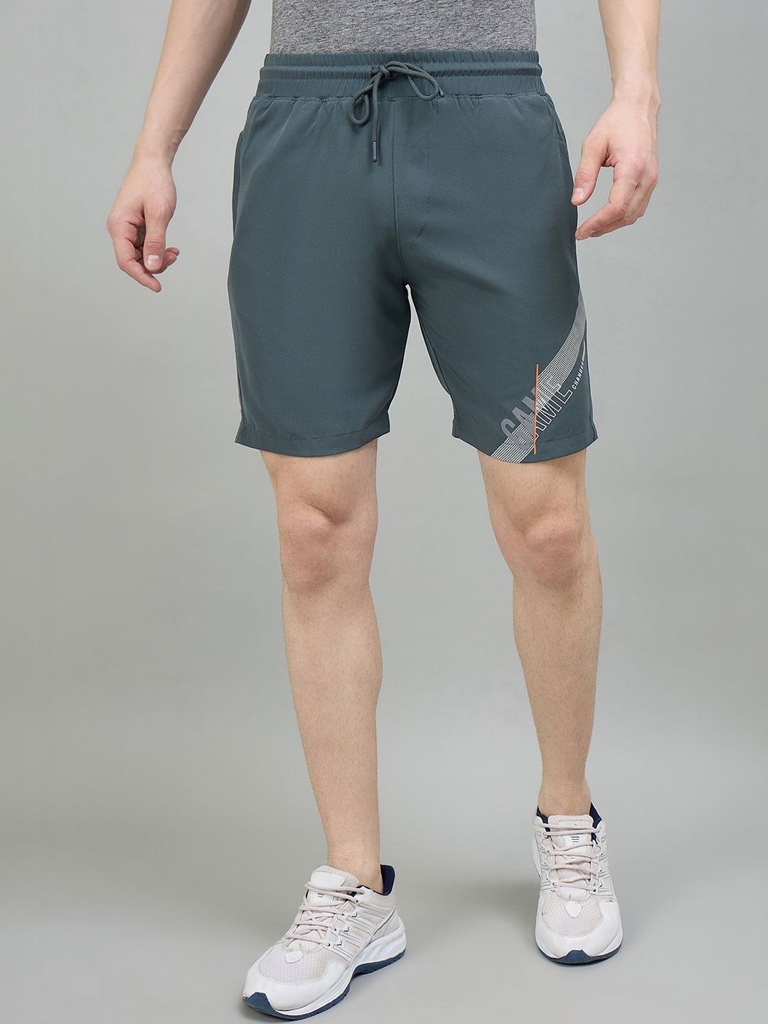 Duke Men Typography Printed Slim Fit Sports Shorts