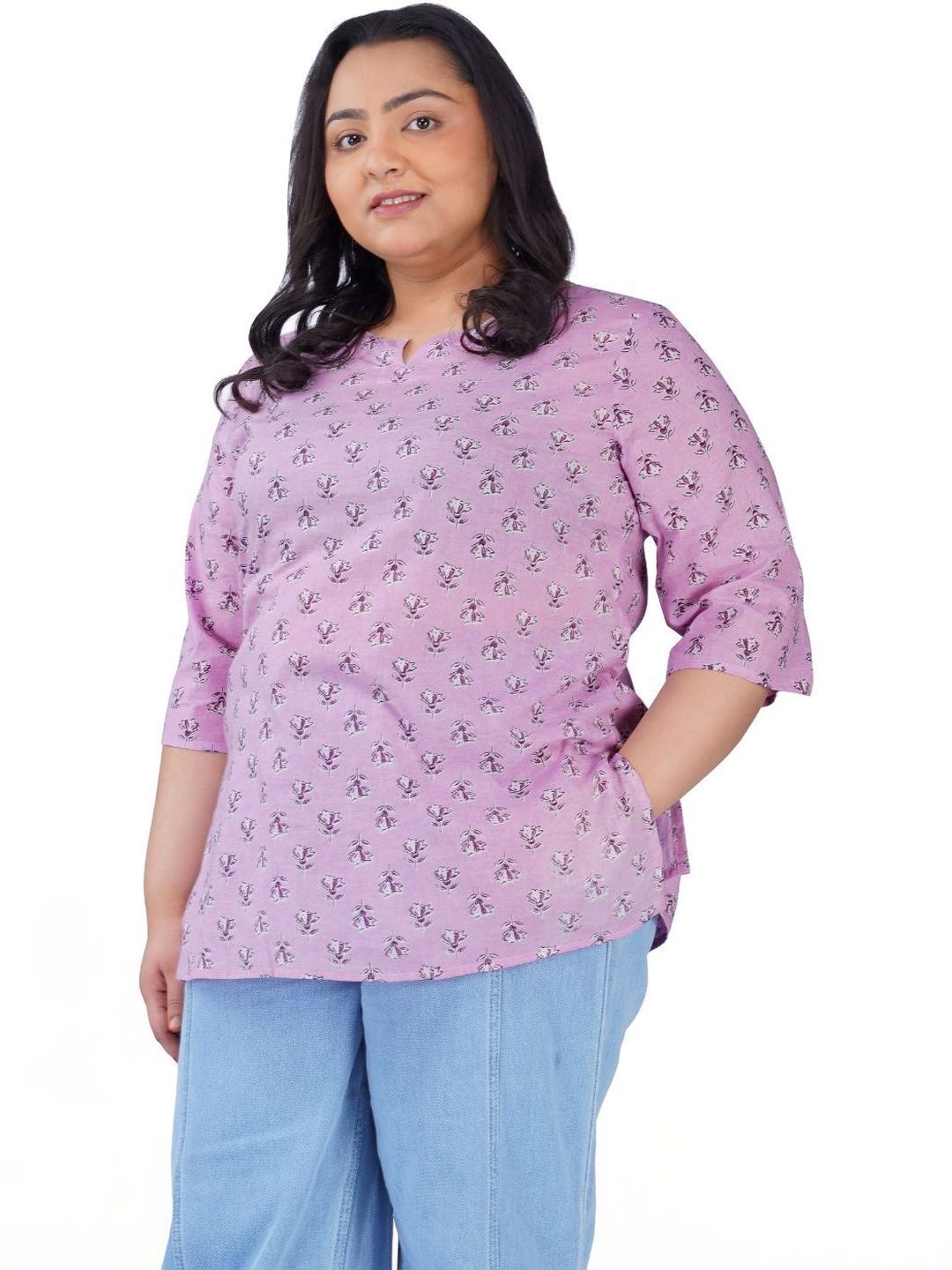 30 Looks Botanical Printed Pure Cotton Kurti-picture-24