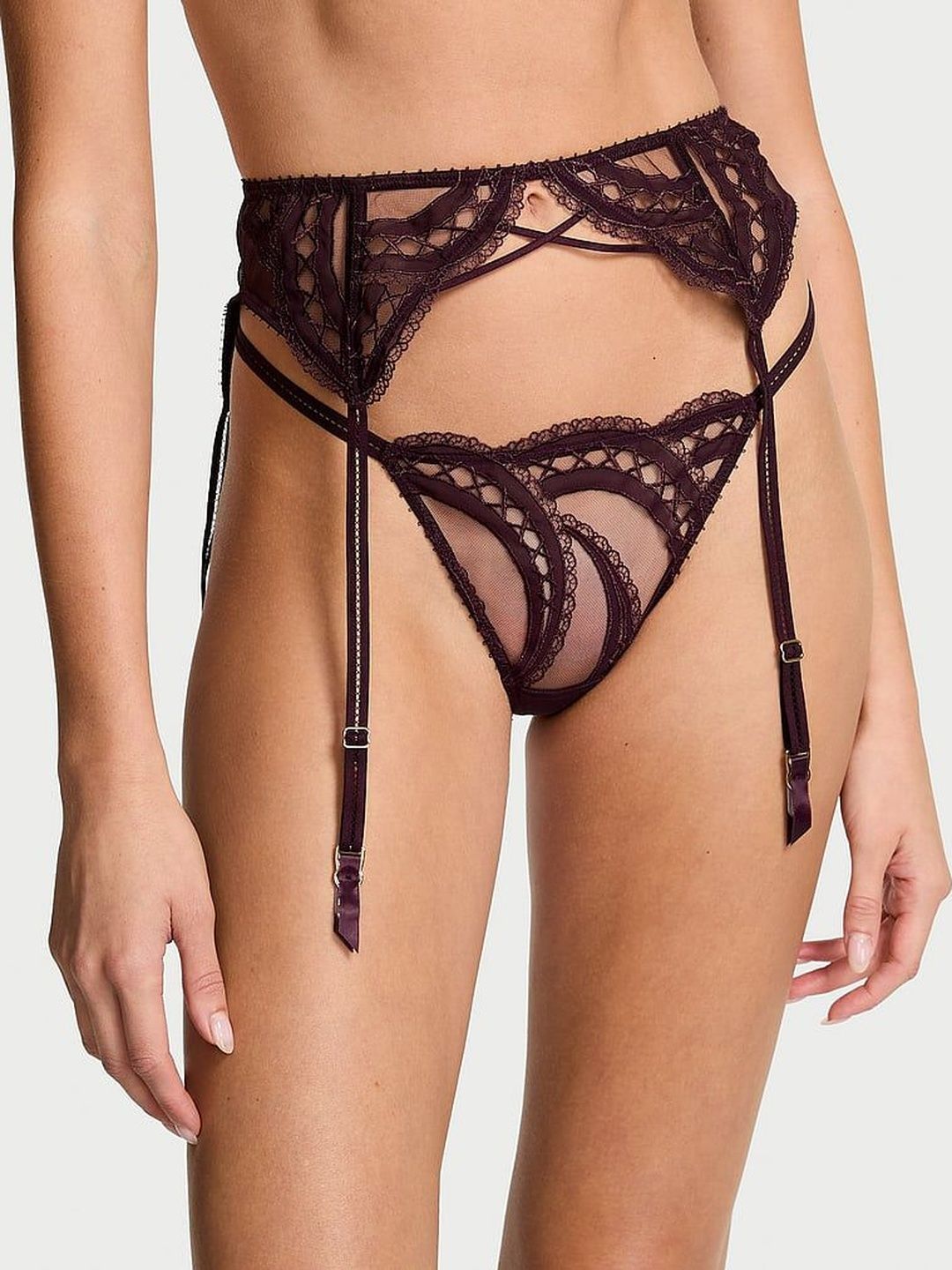 Victoria's Secret Women Self Design Lace Basic Briefs-picture-51