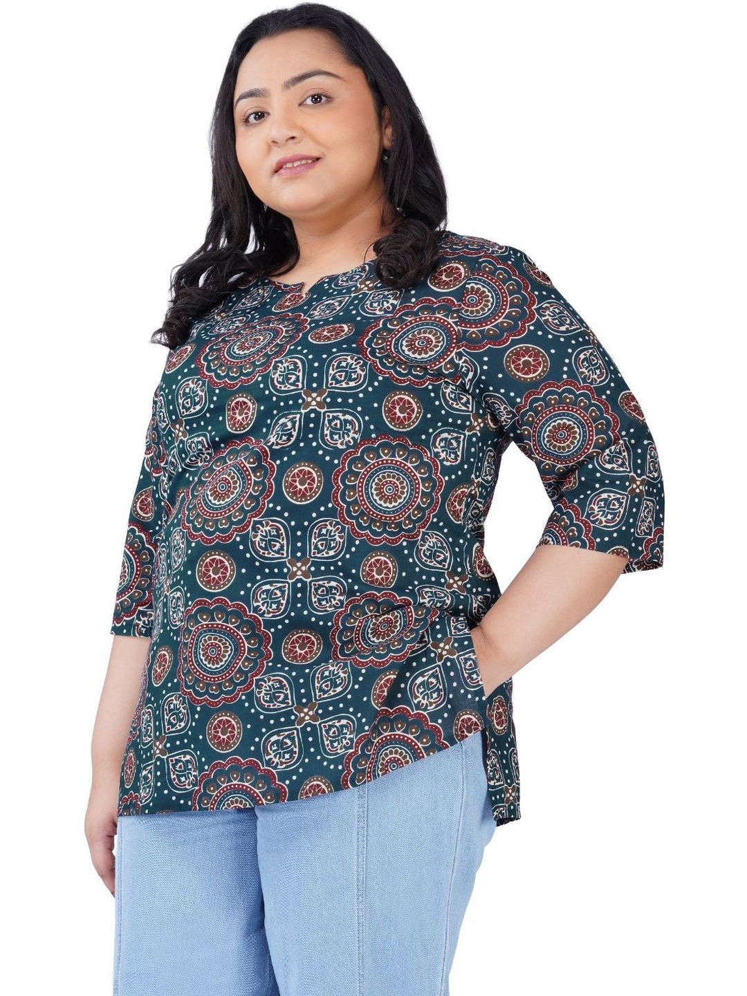 30 Looks Ethnic Motifs Printed Pure Cotton Kurti-picture-30