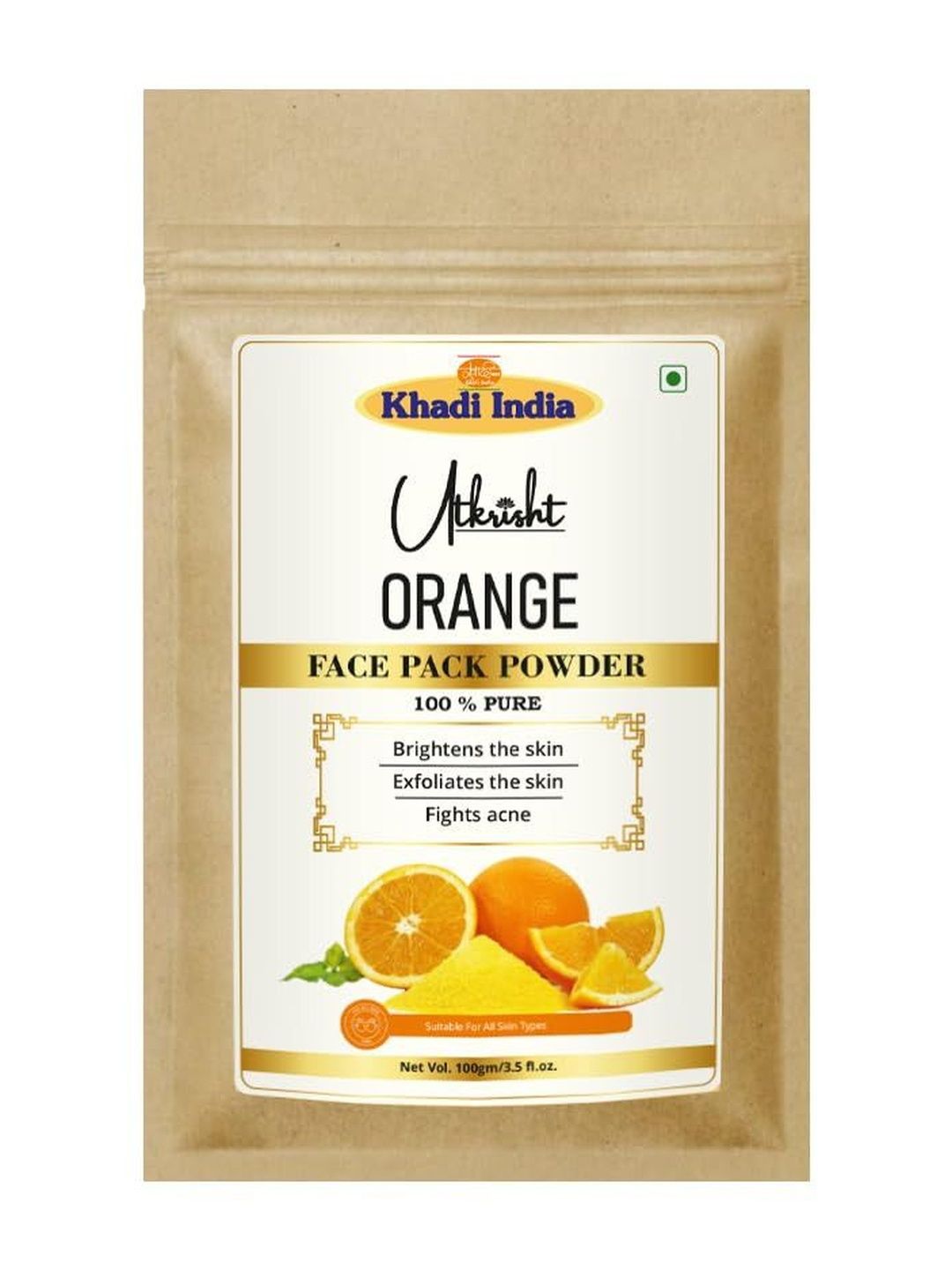 Utkrisht Orange Face Pack Powder - 100 g-image-1