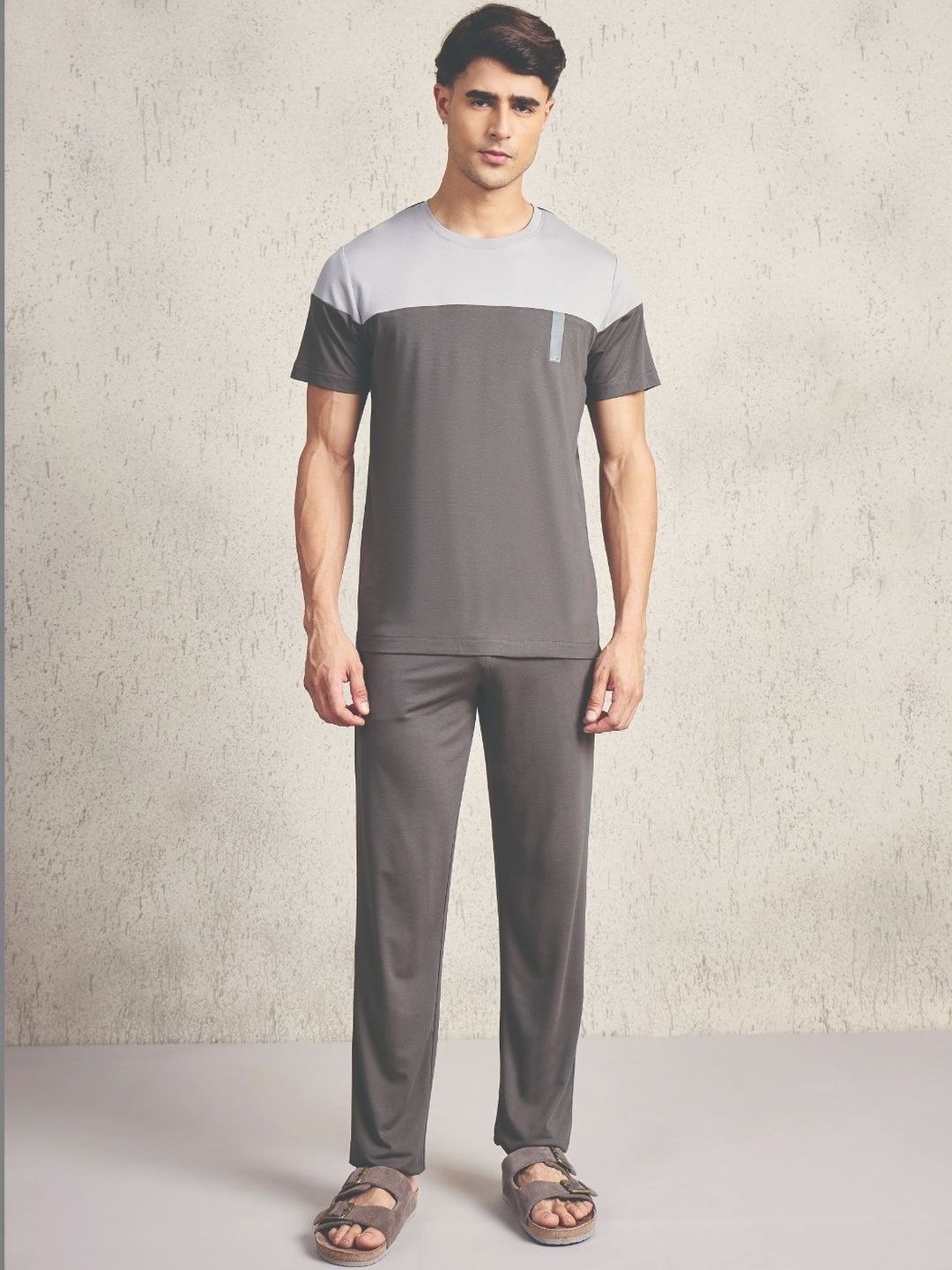 Sweet Dreams Men Colourblocked Night suit-picture-32