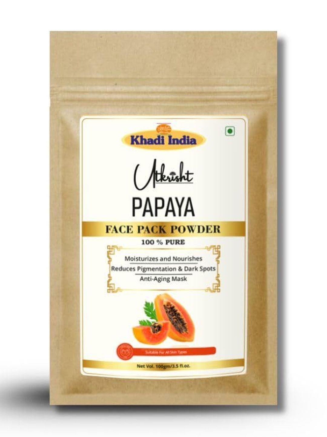 Utkrisht Papaya Face Pack Powder - 100 g-picture-10