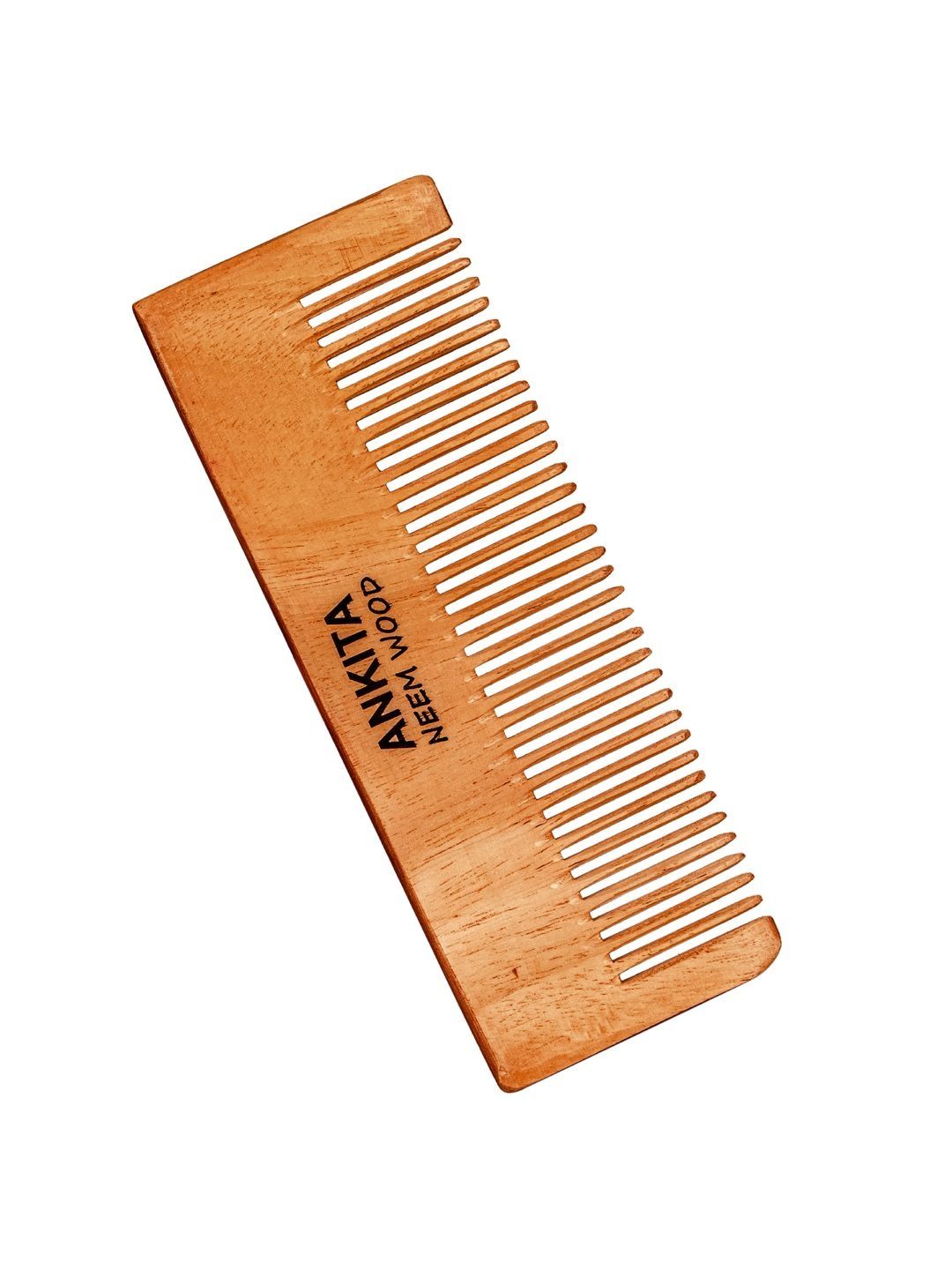 ANKITA Herbal Oils Infused Neem Wooden Comb - NW-27-image-6