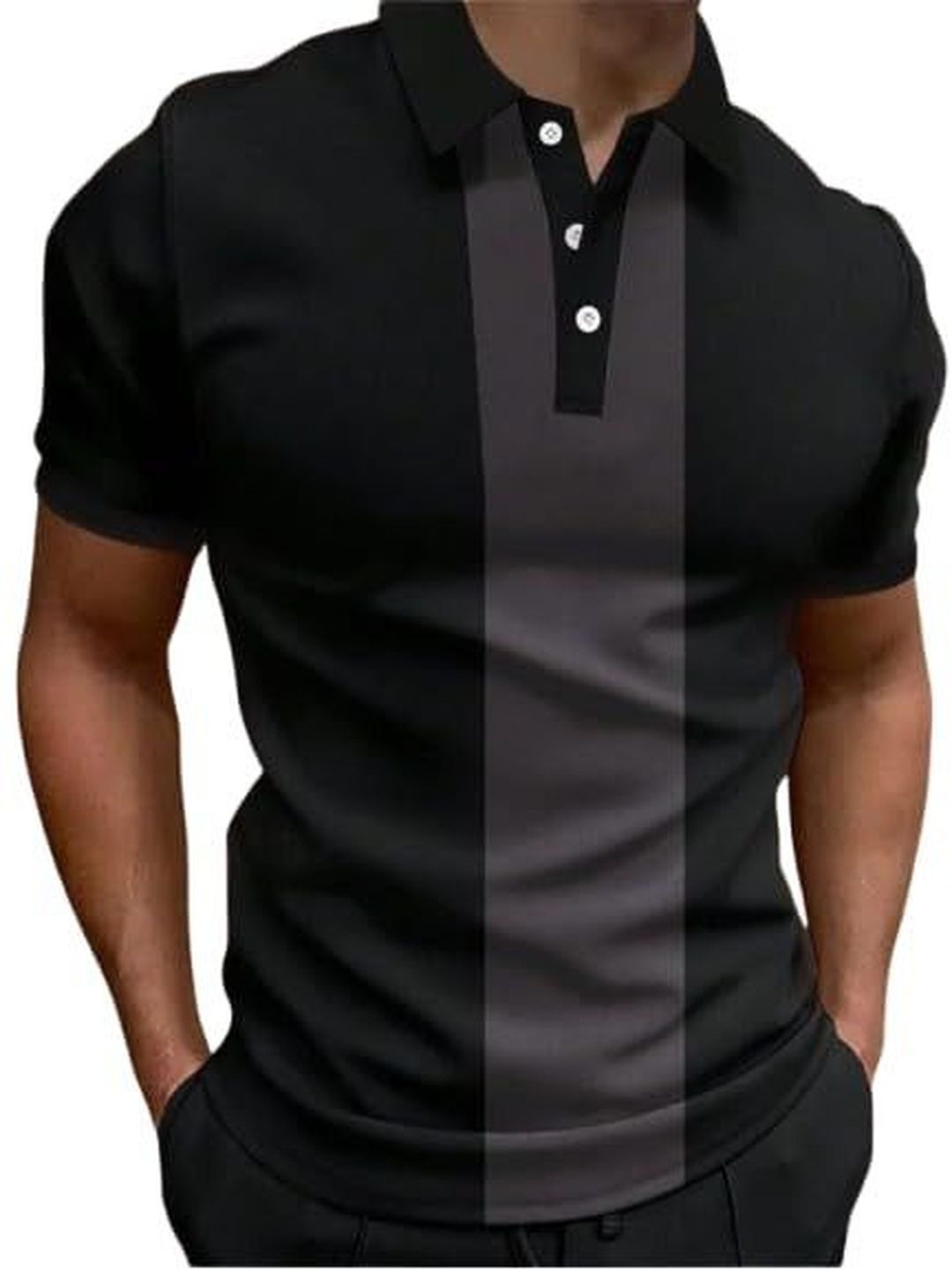 GARIMA KNITWEAR Men Colourblocked Polo Collar T-shirt-picture-42