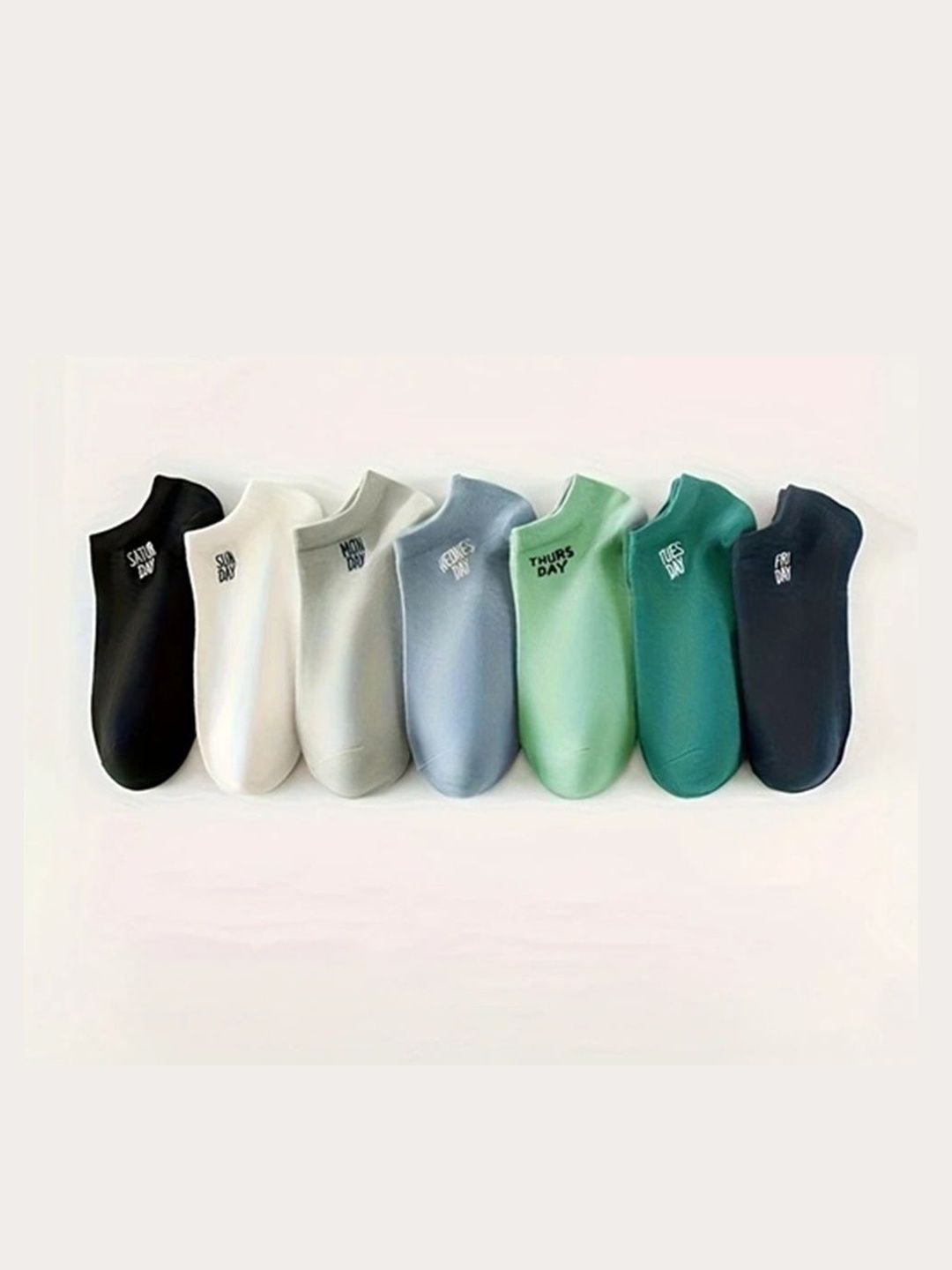 BEAR&BEYOND Men Pack of 7 Cotton Assorted Ankle Length Socks-image-43